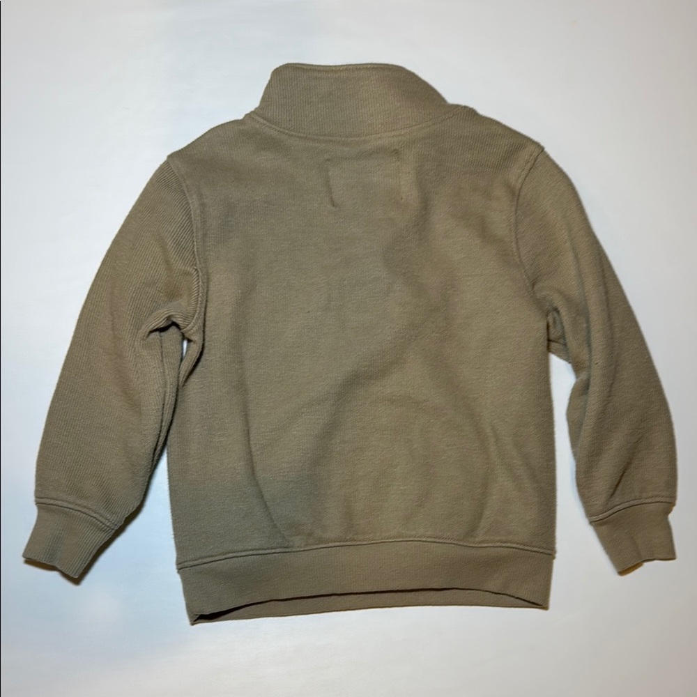 Old Navy Toddler Boy French Rib Quarter-Zip Sweater Beige Size 3T - Picture 5 of 7